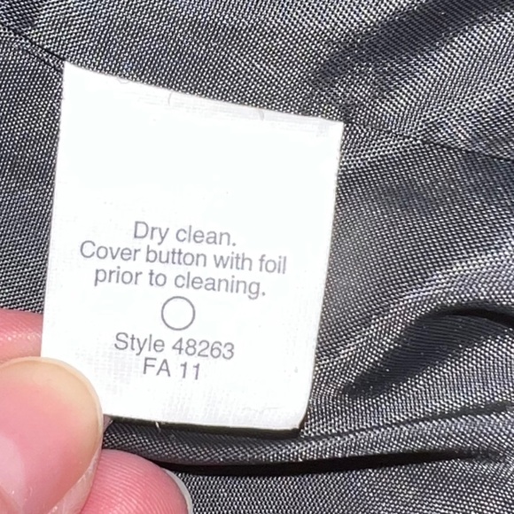 J.Crew Jacket/Blazer Size 2 Black/White/Gray w/ Leather Buttons - Picture 11 of 16